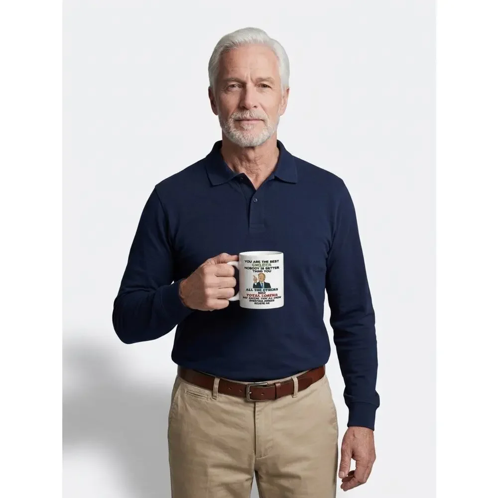🧚🏻‍♀️ Trump “Best Golfer” Novelty Coffee Mug NIB Funny White Elephant Gift